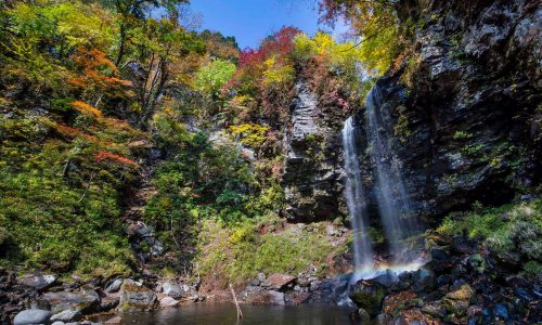 郡上市高鷲町の夫婦滝